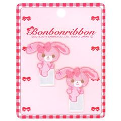 Parche termoadhesivo 2 unidades Bonbonribbon lazo rosa lunares adorno etiqueta de Sanrio