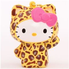 cute Hello Kitty leopard squishy charm kawaii