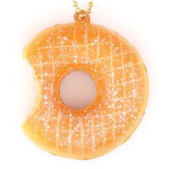 cute donut bite icing sugar squishy charm Cafe de N Cafe de N kawaii