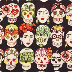 Gotas De Amor Frida Calaveras De Azcar Tela de Alexander Henry