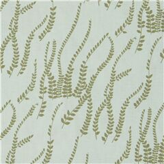 grner Naturstoff mit schwarzen Blttern Stoff von Alexander Henry