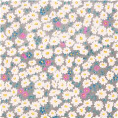 Aquarell-Streublumenmuster Kleine Weie Blumen Stoff von Cosmo