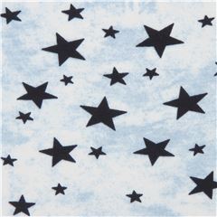 Tissu jersey Stof Fabrics bleu clair et blanc avec des toiles bleu marine Tissu par Stof France