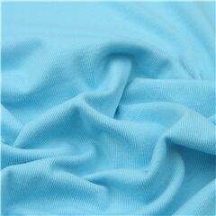 hellblauer gerippter Bndchenstrickstoff Reststück (Reststück)