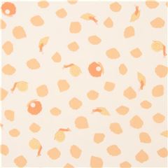 Tela orgnica popelina crema claro con mancha y caracol de birch EE. UU. Tela de Birch Fabrics