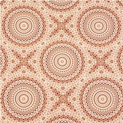 Brauner Stoff mit geometrischen reflektierenden Mandalas Stoff von Michael Miller