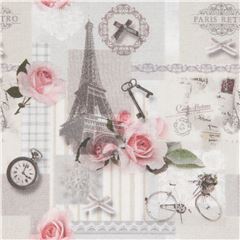 Tissu rtro avec Paris Tissu par Stof France