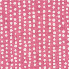Rose Aurore Paysage Lunaire De Base  Points Irrguliers Tissu par Dear Stella