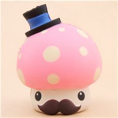 scented pink mushroom squishy