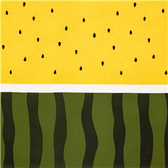 gelber japanischer wasserabweisender Nylon-Oxford-Stoff Wassermelonenkerne Frucht Reststück (Reststück)