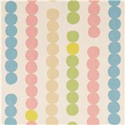 Abacus Oxfordstoff weiße Baumwolle rosa blaue grüne Punkte
