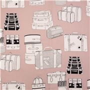 USA Stoffkoffer Reisetaschen Blush Pink ReststÃŒck