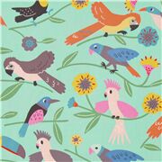 Plumes Oiseaux Tropicaux Fleurs