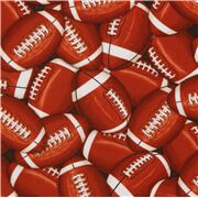 Tela de deportes con balón de rugby fútbol americano