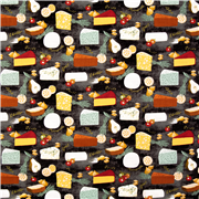 Schwarzer Käseteller Lebensmittelstoff Baumwolle USA Tosted Birnen Tomate Mozarella