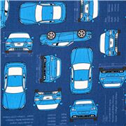 Blauer -Autostoff aus japanischer Fahrzeug-Oxford-Baumwolle ReststÃŒck