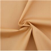 Tissu jersey uni en popeline de coton extensible taupe