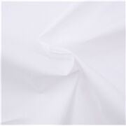 Solid White Stretch Poplin