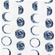 tela blanca fases luna azul creciente