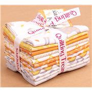 Lote telas animal naranja Fat Quarter