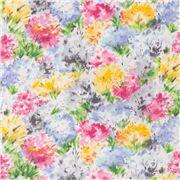 Tissu en coton avec des bouquets de fleurs Afresco