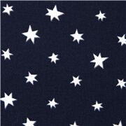 Étoiles Blanches À Six Branches Bleu Marine