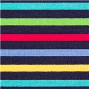 Marineblau Mit Buntfarbenen Regenbogenstreifen