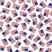Piccole Bandiere Americane Sparse
