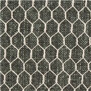 Tissu gris anthracite avec un motif dlôture en fil de fer blanc