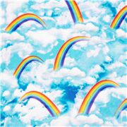 Rainbow Sky White Clouds