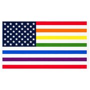 USA Amerikanisches Regenbogen-Pride-Flaggen-Panel