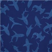 Blaue Wirbel Hai Silhouetten