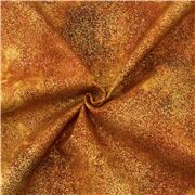 Rust brown Xmas fabric gold shimmer Timeless Treasures