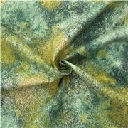 Shades of green fabric with gold shimmer Xmas Timeless Treasures