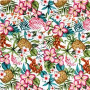 Fleurs Tropicales Vives Ananas