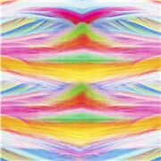 Tissu avec des rayures ondulées arc-en-ciel, art abstrait