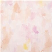 abstrakter Pastellrosa-Orange-Baumwoll-USA-Stoff Aquarellwäsche