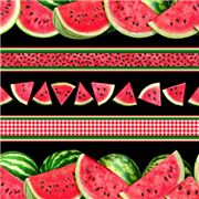 Rayas Gingham Para Un Picnic De Sandía