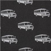 Schwarzer hellgrauer bus dehnbarer Jacquard echino