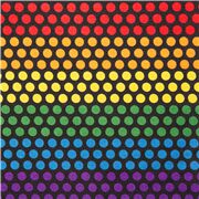 Schwarze Bunte Regenbogen-Punkte Und Streifen