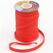 Double fold half inch wide 1 meter bias tape in red