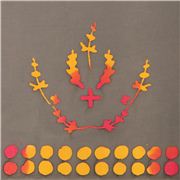 tessuto grigio doppio bordo ornamenti Andover  Ritagli