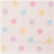 Gitter Punkte gelb pink lila blau auf weißer Baumwolle Japanstoff Wachstuch