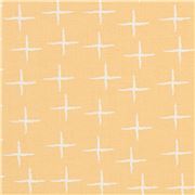 Tissu Moda Fabrics orange clair avec des croix