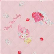 Tela acolchada rosa claro de doble borde para quilting con My Melody
