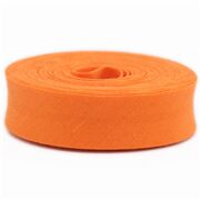 Ruban de biais en polyester orange, à un pli