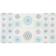 Tissu couleur pastel avec des cercles, Circle Patch Panel