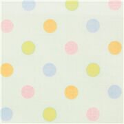 Tela retícula lunares amarillo rosa azul verde algodón laminado azul claro Japón Retazo