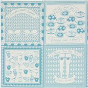 Panel De Cuadrados De Ropa Interior Retro Bees Knees