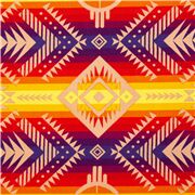 Tissu motif géométrique serape bandes multicolores inspirées du tissu Tucson
